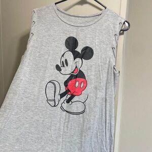 Disney Mickey Mouse Light Gray Kids Tank Top